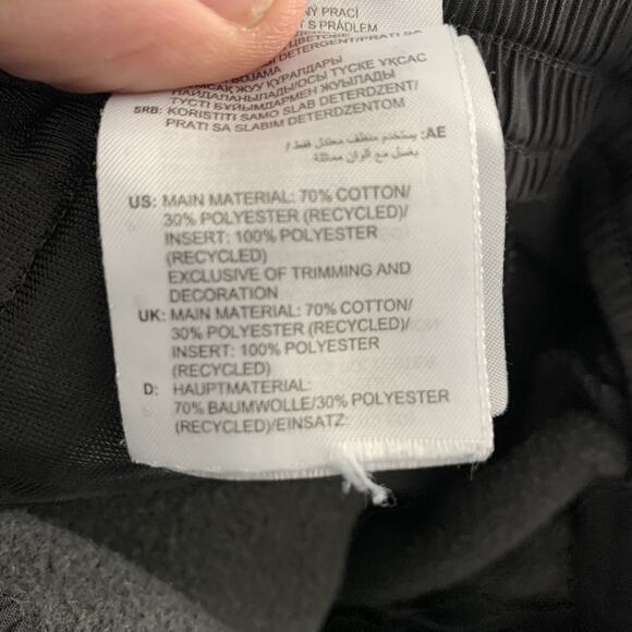 Adidas Mens Large Q4 Fleece Tapered Pants Run Black Jogger GYM Sweatpants HL6912 - Picture 4 of 7